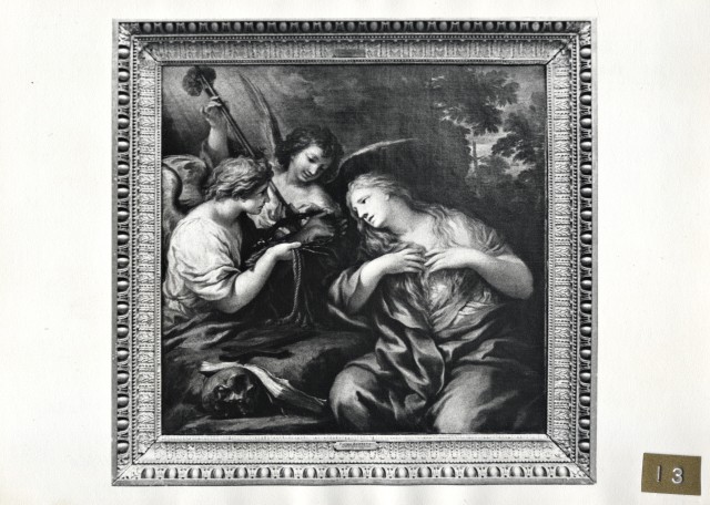 Anonimo — Berrettini Pietro - sec. XVII - Santa Maria Maddalena e angeli (?) — insieme